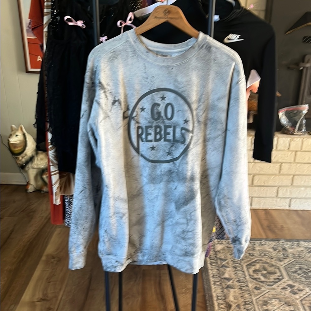 Gray 'Go Rebels' Sweatshirt